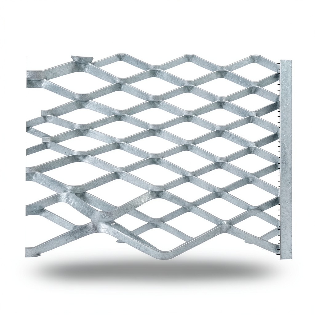 Galvanised Steel Expanded Metal Mesh Bahri Thickness 6 mm Width 2.44 meter Length 3 meter