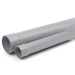 UPVC Plastic Pipe for Sewerage Systems PN 20 Bar Size 40 mm Thickness 3.7 mm Gray Color
