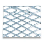 Galvanised Steel Expanded Metal Mesh Bahri Thickness 3.8 mm Width 2.44 m Length 4 m