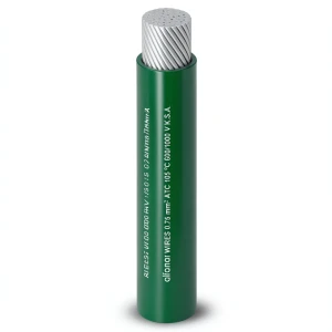 Flexible Tinned Copper Single Electric Wire 0.75mm Conductor 600/1000V Green Color | Al Fanar