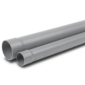UPVC Pipe PN 12 Bar Size 3 inch Thickness 5.3 mm Gray Color