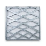 Galvanised Steel Expanded Metal Mesh Bahri Thickness 5.8 mm Width 2.44 m Length 4 m