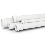 UPVC Pipe for Sewerage Systems PN 20 Bar Size 50 mm Thickness 4.6 mm White Color