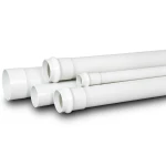UPVC Plastic Pipe for Sewerage Systems PN 20 Bar Size 90 mm Thickness 8.2 mm White Color