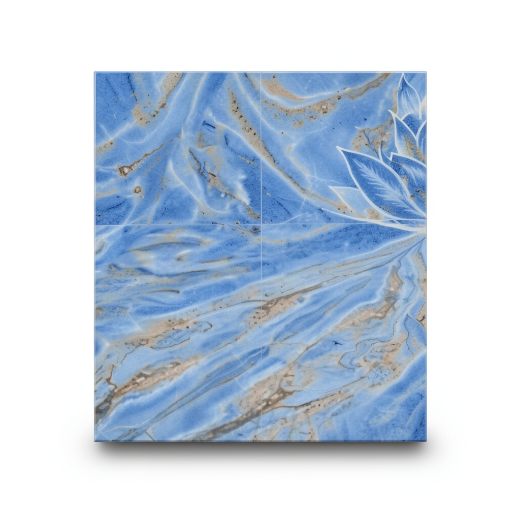 Porcelain Floor Tiles 120×240 cm, Azul B Color, Lotus Model