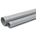 UPVC Plastic Pipe for Sewerage Systems 25 mm Size 2.3 mm Thickness Grey Color, 20 Bar Pressure