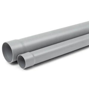 UPVC Plastic Pipe for Sewerage Systems 25 mm Size 2.3 mm Thickness Grey Color, 20 Bar Pressure
