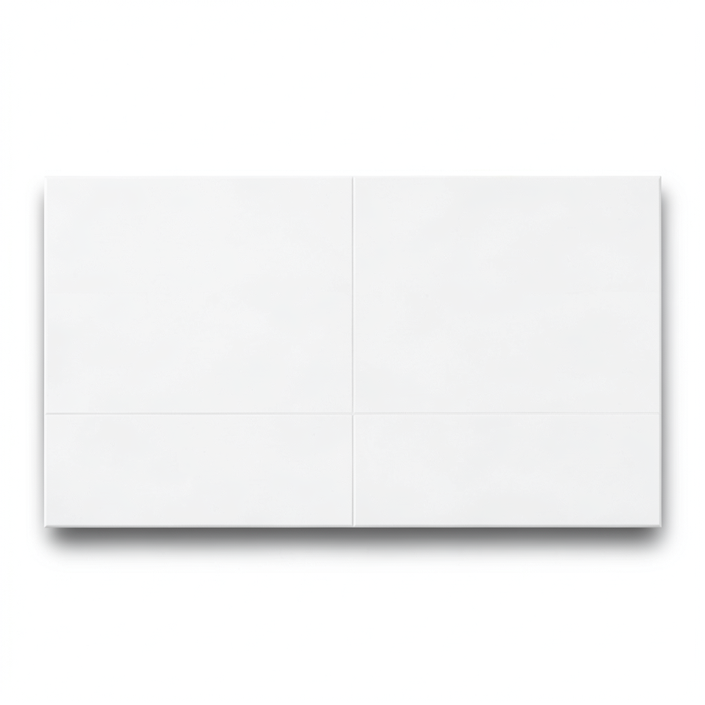Porcelain Floor Tiles 60×120 cm, Matt White, Litiz Model