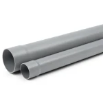 UPVC Pipe PN 15 Bar Size 3 inch Thickness 6.6 mm Gray Color