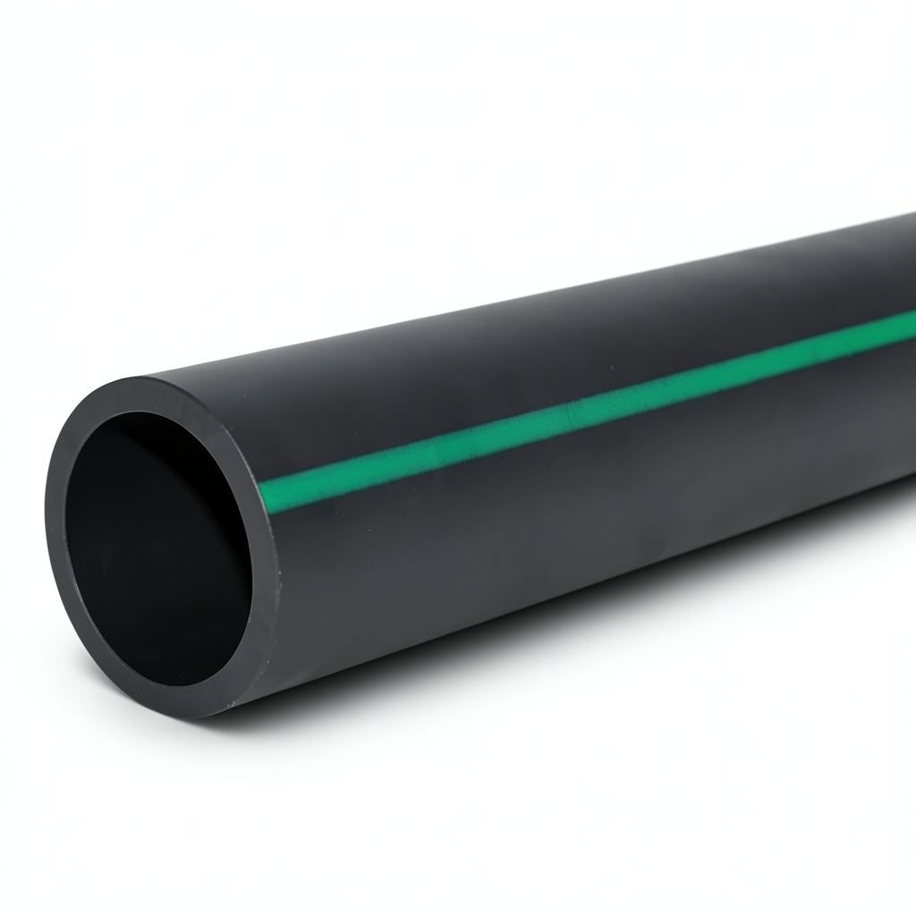 أنابيب HDPE ضغط 16 بار PE 80 قطر خارجي 200 مم SDR 9 لون أسود