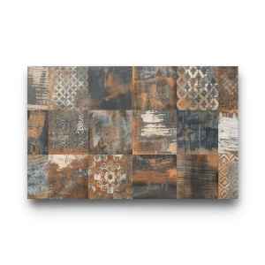 بلاط ارضيات بورسلان 60×120 سم لون ديكور مت، موديل Rostic
