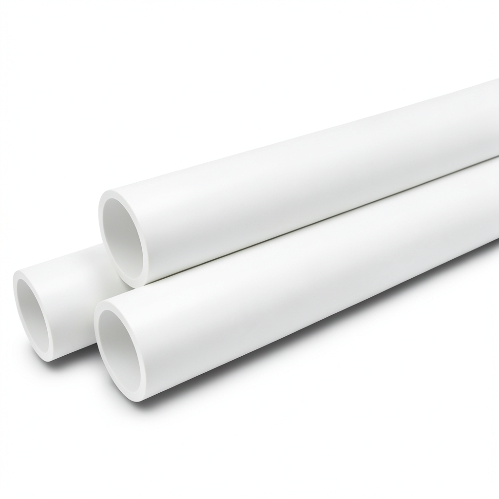 Pressure Pipes UPVC Nominal Pressure 17.2 Bar Size 6 inch Thickness 9.91 mm White