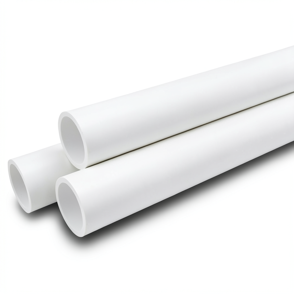 أنابيب ضغط UPVC مقاس ½ إنش سمك 1.57 مم أبيض، ضغط 21.7 بار