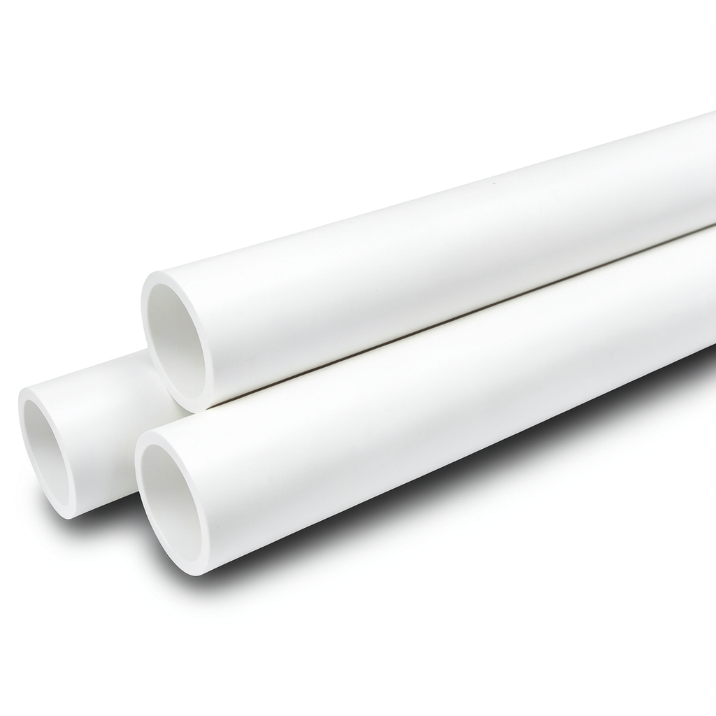 أنابيب ضغط UPVC مقاس ¼1 إنش سمك 3.12 مم لون أبيض ضغط 21.7 بار