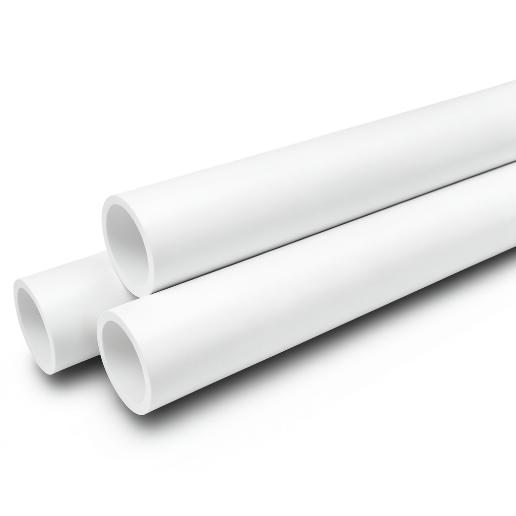 أنابيب ضغط UPVC مقاس ½1 إنش سمك 3.58 مم لون أبيض ضغط 21.7 بار