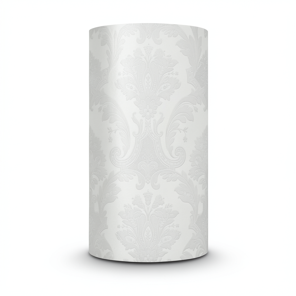 Classic Wallpaper Length 10m, Width 0.53m, Light Gray Color