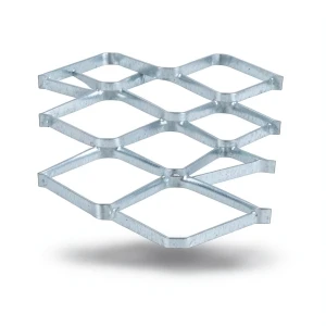 Galvanised Steel Expanded Metal Mesh Bahri Thickness 3.8 mm Width 2.44 m Length 6 m