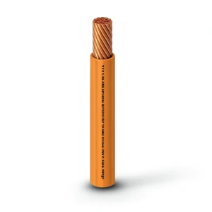 كابل نحاس THHN/THWN عزل PVC 105°C الفنار مقاس 0.82 مم² قطر 2.2 مم 600 فولت طول 250 قدم لون برتقالي | شركة الفنار