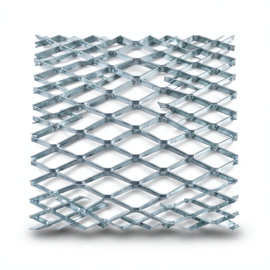 Galvanised Steel Expanded Metal Mesh Bahri Thickness 5.8 mm Width 2.44 m Length 6 m