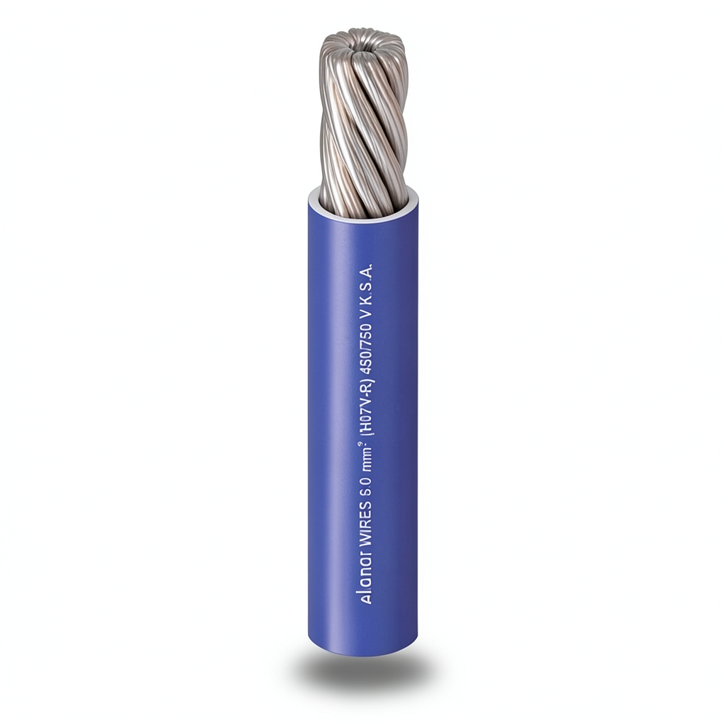 Alfanar 4mm Stranded Electrical Wire Copper Conductor 0.85mm Diameter 450/750V PVC Insulation | Al Fanar