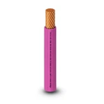 كابل نحاس THHN/THWN عزل PVC 105°C مقاس 8.37 مم² قطر 5.5 مم 600 فولت طول 300 قدم لون زهري | شركة الفنار
