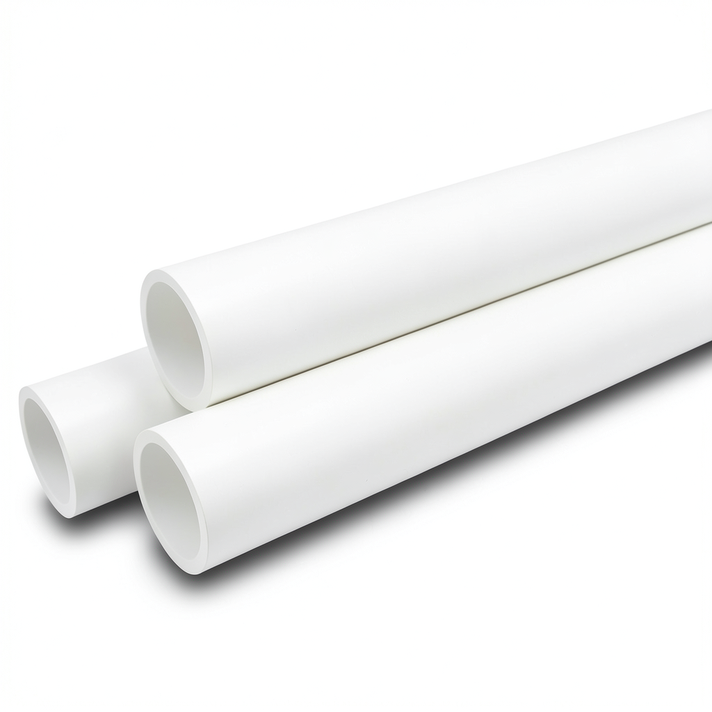 أنابيب ضغط UPVC مقاس ½1 إنش سمك 2.84 مم لون أبيض ضغط 17.2 بار