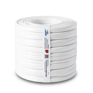 كابل نحاس THHN/THWN معزول بمادة PVC 105°C مقاس 8.37 مم² قطر 5.5 مم 600 فولت طول 300 قدم أبيض | شركة الفنار