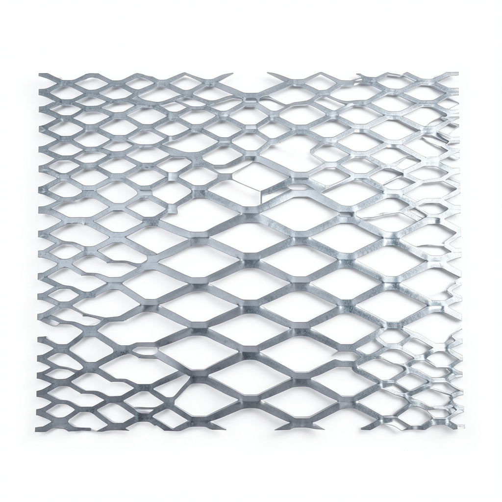 Galvanised Steel Expanded Metal Mesh Bahri Thickness 4.8 mm Width 2.44 meter Length 7 meter