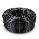 لفة أنابيب بلاستيك HDPE ضغط 12.5 بار PE 80، قطر خارجي 50 مم، سماكة 5.6 مم، أسود