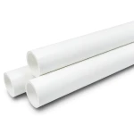 أنابيب ضغط UPVC مقاس ¼1 إنش سمك 3.12 مم لون أبيض ضغط 21.7 بار