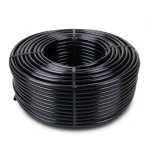 لفة أنابيب HDPE ضغط 12.5 بار PE 80 قطر 63 مم SDR 11 سماكة 5.8 مم أسود