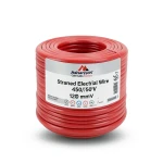 سلك كهرباء مجدول 120 مم² 450/750 فولت، موصل نحاس، معزول PVC 70°C لون أحمر | شركة كابلات الشرقية للصناعة
