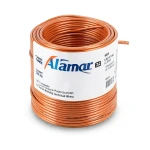 كابل نحاس THHN/THWN مقاس 0.82 مم² قطر 2.2 مم 600 فولت طول 500 قدم عزل PVC برتقالي | شركة الفنار