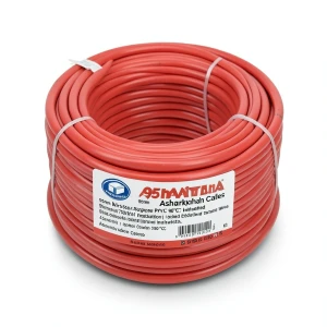 95mm NYA Wire 450/750V Stranded Copper PVC 90°C Insulation, Red | Asharqiyah Cables Company for Industry