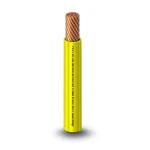 كابل نحاس THHN/THWN عزل PVC 105°C مقاس 13.3 مم²، قطر 6.4 مم، 600 فولت، طول 250 قدم، لون أصفر | شركة الفنار