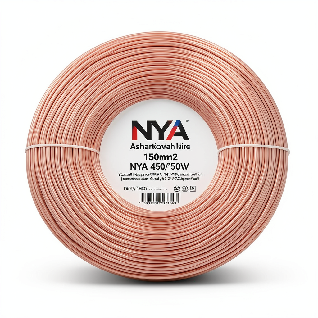 سلك كهرباء 150 مم2 NYA 450/750 فولت، نحاس مجدول عزل PVC 90°C، احمر | شركة كابلات الشرقية للصناعة