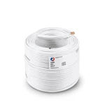 كابل نحاس THHN/THWN معزول بمادة PVC 105°C مقاس 8.37 مم² قطر 5.5 مم 600 فولت طول 300 قدم أبيض | شركة الفنار