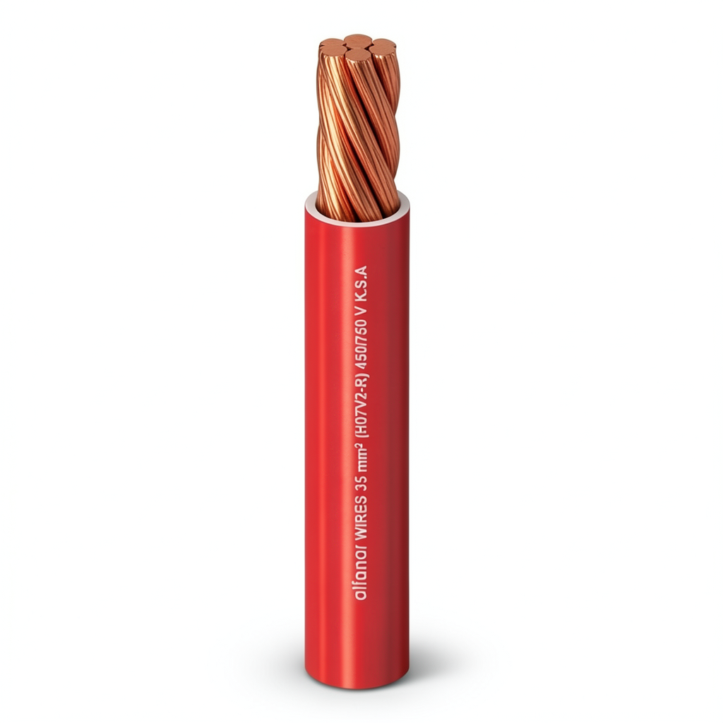 Stranded Wire 1.5mm² 450/750V Copper Conductor 0.52mm Heat Resistant PVC Insulation | Al Fanar