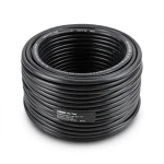 كابل نحاس THHN/THWN معزول PVC 105°C مقاس 8.37 مم² 600 فولت طول 500 قدم أسود | شركة الفنار