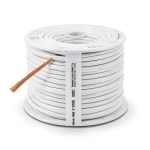 كابل نحاس THHN/THWN عزل PVC 105°C مقاس 8.37 مم² قطر 5.5 مم 600 فولت طول 500 قدم أبيض | شركة الفنار