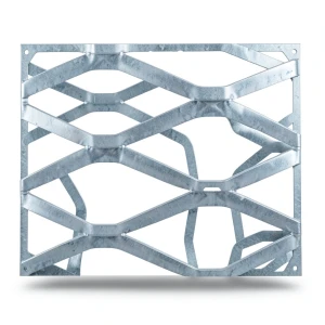 Galvanised Steel Expanded Metal Mesh Bahri Thickness 3.8 mm Width 2.44 m Length 7 m