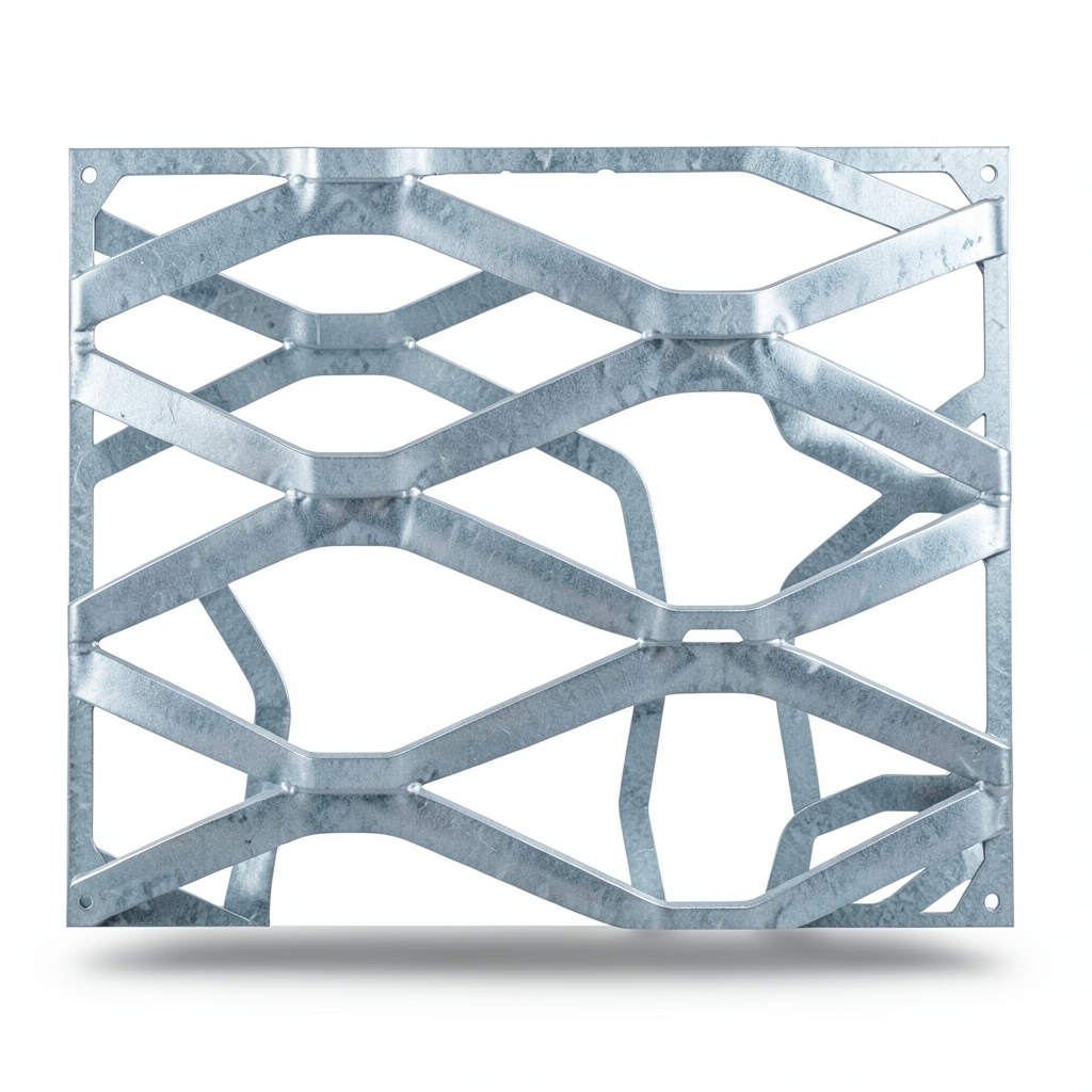 Galvanised Steel Expanded Metal Mesh Bahri Thickness 3.8 mm Width 2.44 m Length 7 m