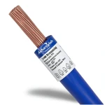 سلك كهرباء امريكي 3 AWG نحاس مجدول معزول PVC 105°C أزرق، 600 فولت، 500 قدم | شركة كابلات الشرقية للصناعة