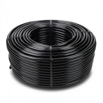 لفة أنابيب HDPE ضغط 12.5 بار PE 80، قطر خارجي 40 مم، سماكة 4.5 مم، لون أسود
