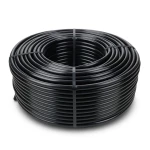 HDPE Plastic Coil Pipe PN 12.5 Bar PE 80, 50 mm OD, 5.6 mm Thickness, Black