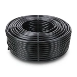 لفة أنابيب HDPE ضغط 12.5 بار PE 80 قطر 75 مم سماكة 8.4 مم أسود