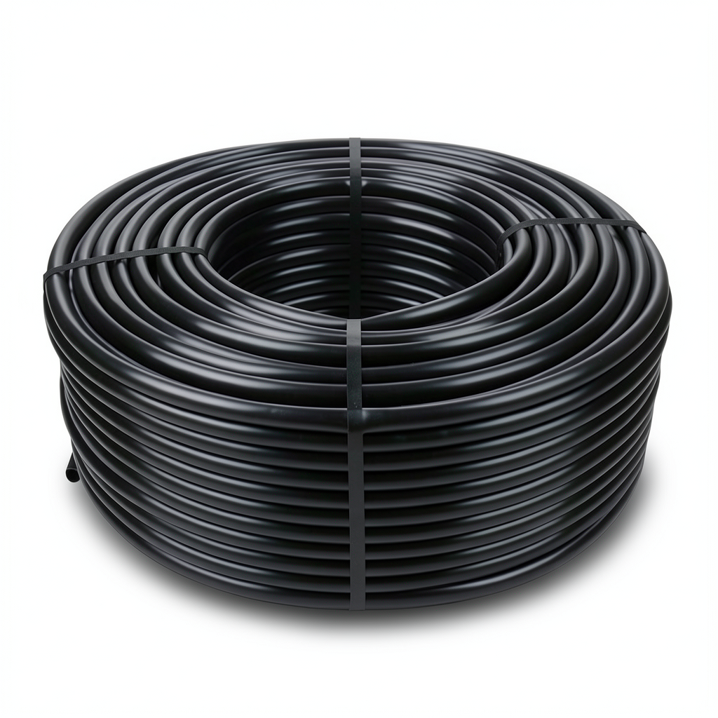 لفة انابيب بلاستيك HDPE ضغط 12.5 بار، قطر خارجي 110 مم، سمك 12.3 مم، لون اسود