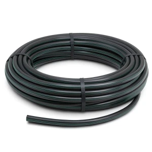 لفة أنابيب HDPE ضغط 4 بار PE 63 قطر خارجي 40 مم SDR 26 لون أسود