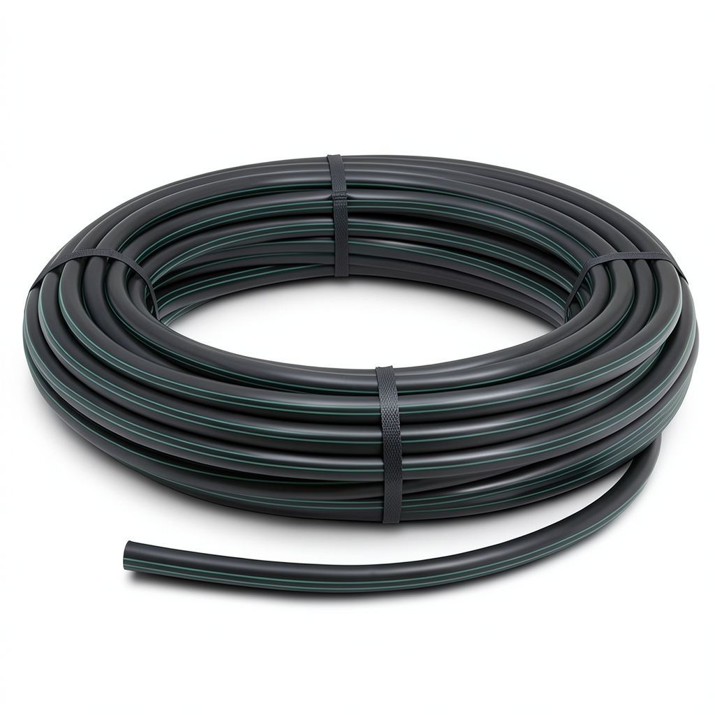 HDPE Coil Pipe Pressure 4 Bar PE 63 Size OD 40 mm SDR 26 Black