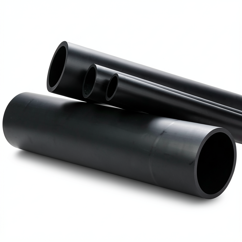 انابيب HDPE ضغط 12.5 بار PE 80 قطر خارجي 140 مم سمك 15.7 مم لون اسود